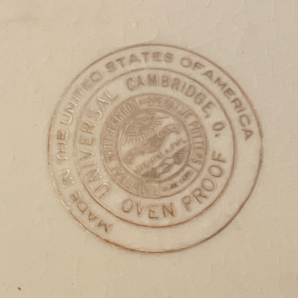 Vintage Universal Cambridge Zinnia Floral Pattern Pottery Water/Refrigerator Jug - Picture 2 of 7